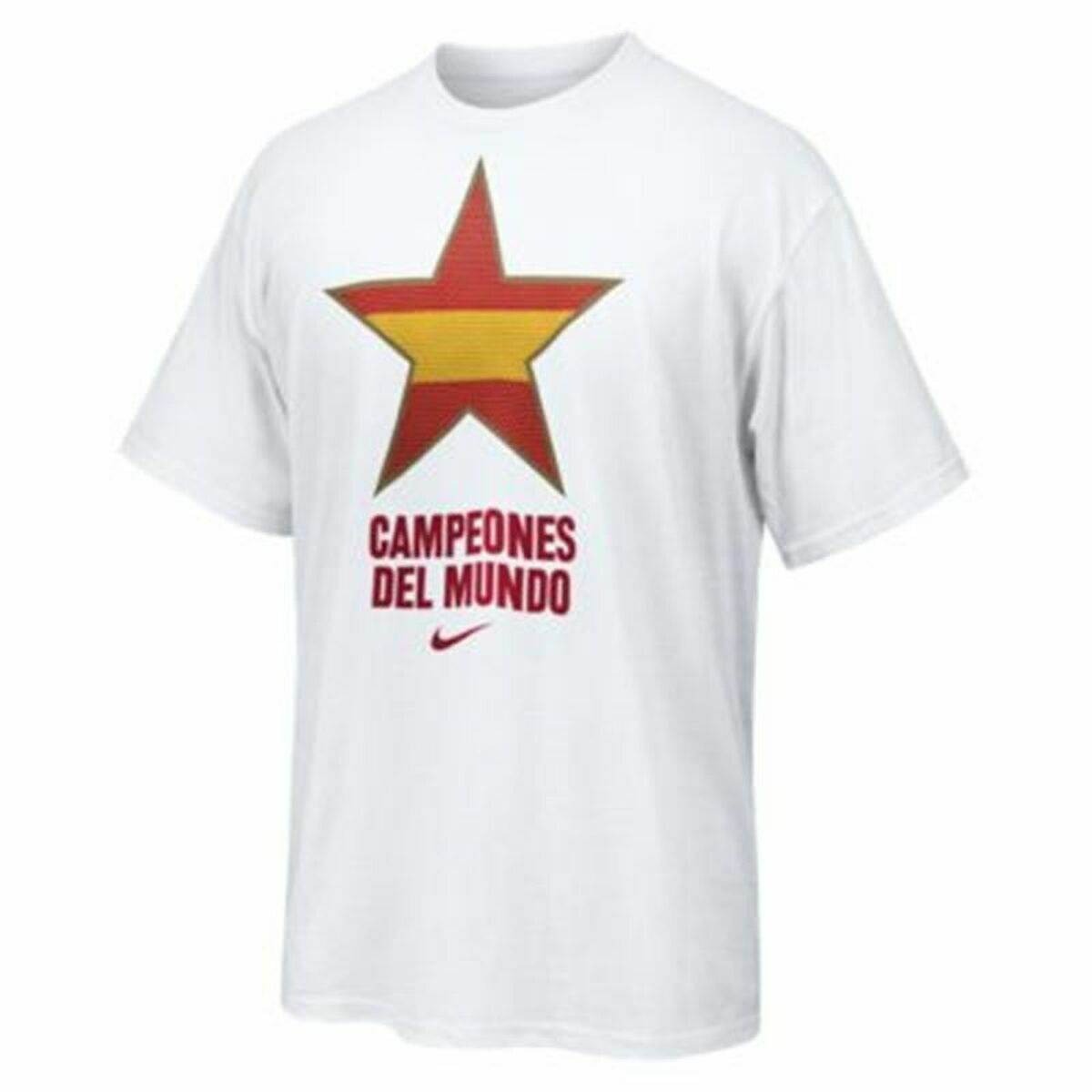 Nike Estrella España Campeones Del Mundo Men's T-Shirt - White von Nike | BYAG.