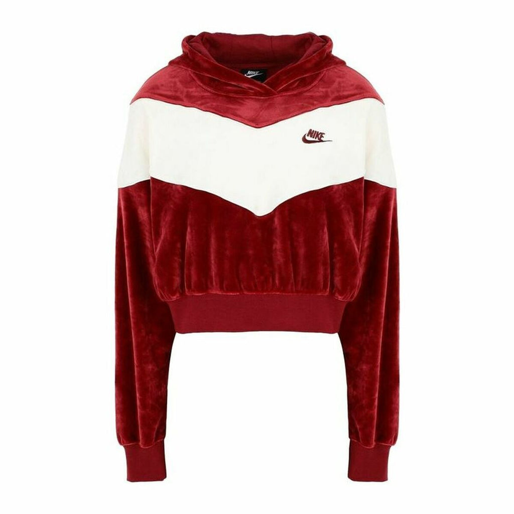 Nike Sportswear Heritage Women's Hoodie - Dark Red von Nike | BYAG.