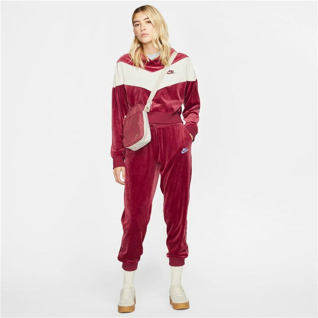 Nike Sportswear Heritage Women's Hoodie - Dark Red von Nike | BYAG.