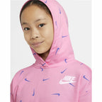 Nike Print Girls' Hoodie - Pink von Nike | BYAG.