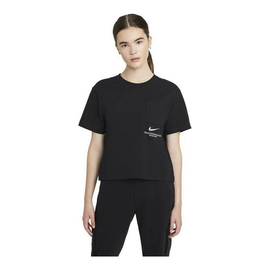 Nike Sportswear Swoosh Women's T-Shirt - Black von Nike | BYAG.