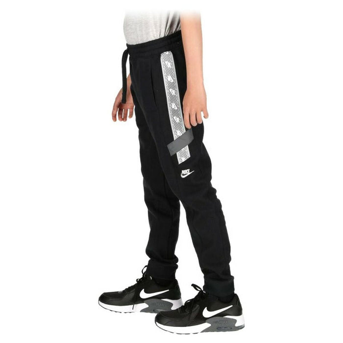 Nike Sportswear Elevated Trim Fleece Pants Kids' Track Pants - Black