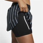 Nike Tennis Skirt Club Stripes Women's Skirt - Black von Nike | BYAG.