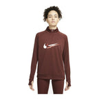 Nike Dri-FIT Swoosh Run Women's T-Shirt - Brown von Nike | BYAG.