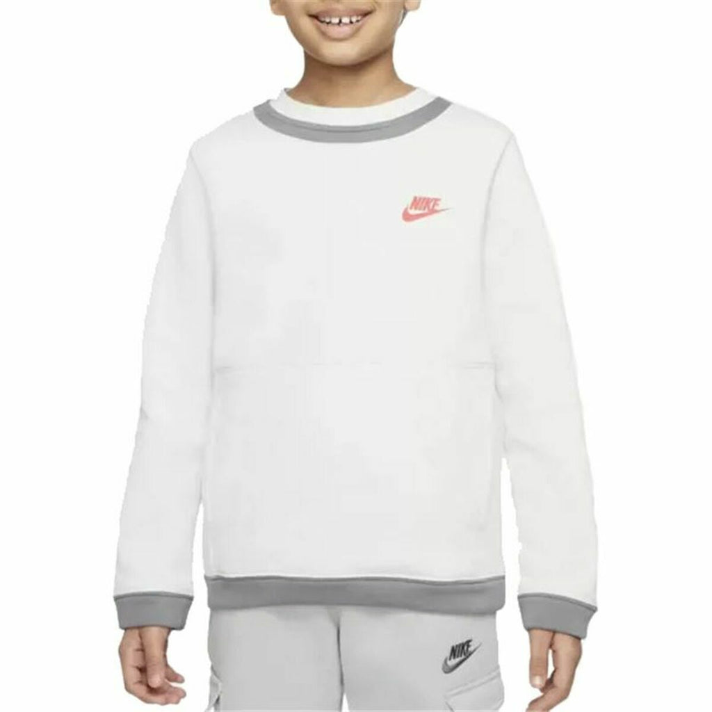 Nike Without Hood Amplify Boys' Hoodie - White von Nike | BYAG.