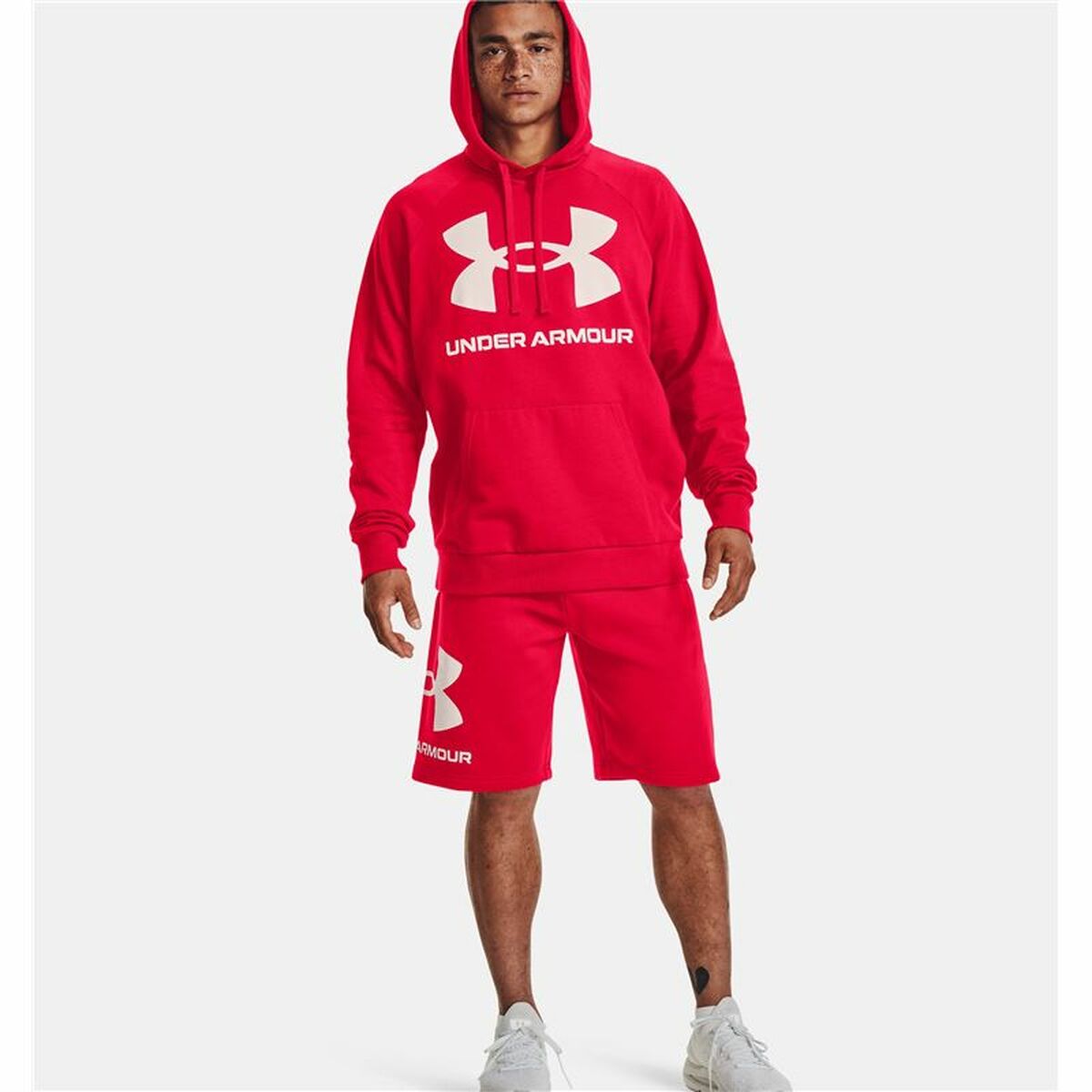 Men’s Hoodie Under Armour Rival Big Logo Red