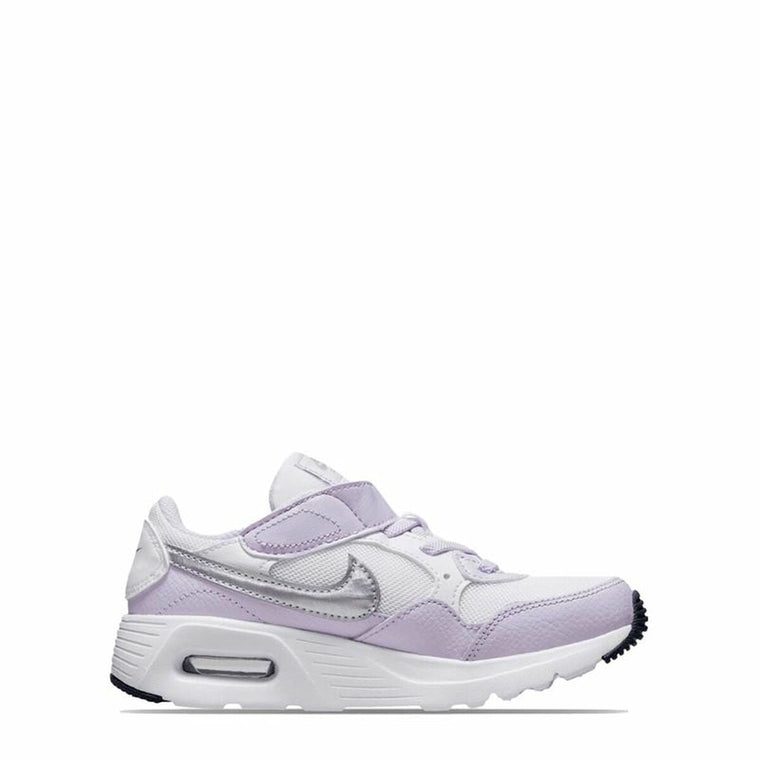 Nike Air Max SC Girls' Running Shoes - White, Lilac