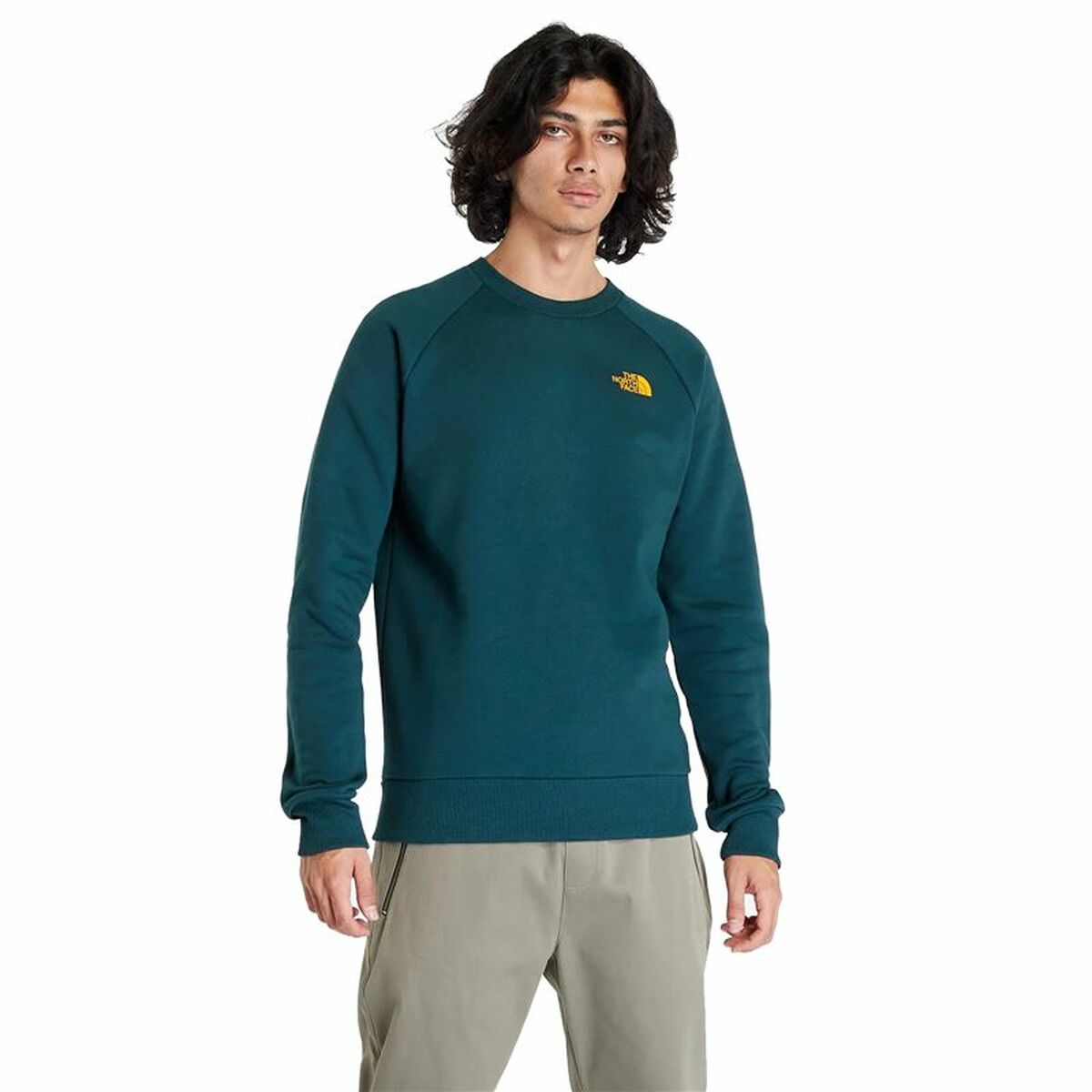 Men’s Sweatshirt without Hood The North Face Red Box Cyan