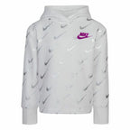 Nike Printed Fleeced Girls' Sweatshirt - White von Nike | BYAG.