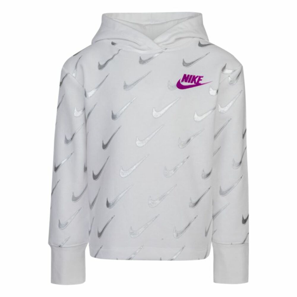 Nike Printed Fleeced Girls' Sweatshirt - White von Nike | BYAG.