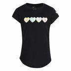 Nike Sweet Hearts Girls' T-Shirt - Black von Nike | BYAG.