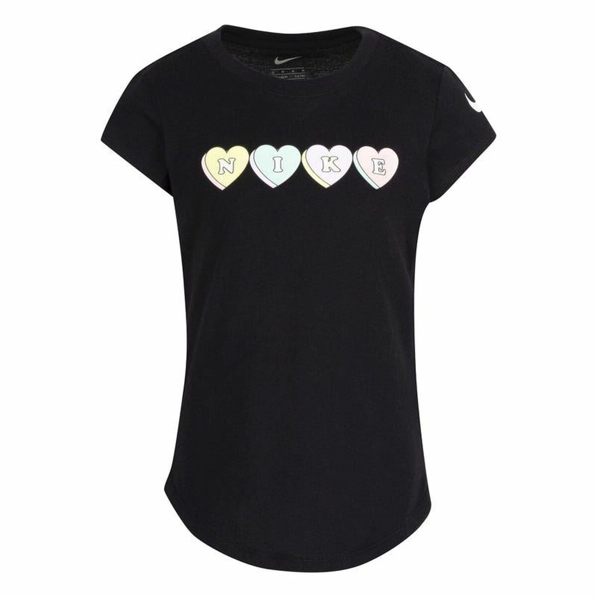 Nike Sweet Hearts Girls' T-Shirt - Black von Nike | BYAG.