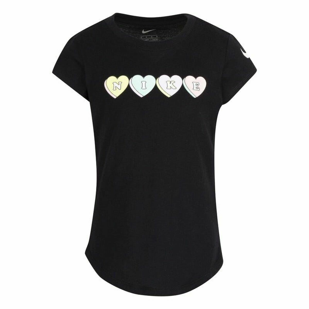 Nike Sweet Hearts Girls' T-Shirt - Black von Nike | BYAG.