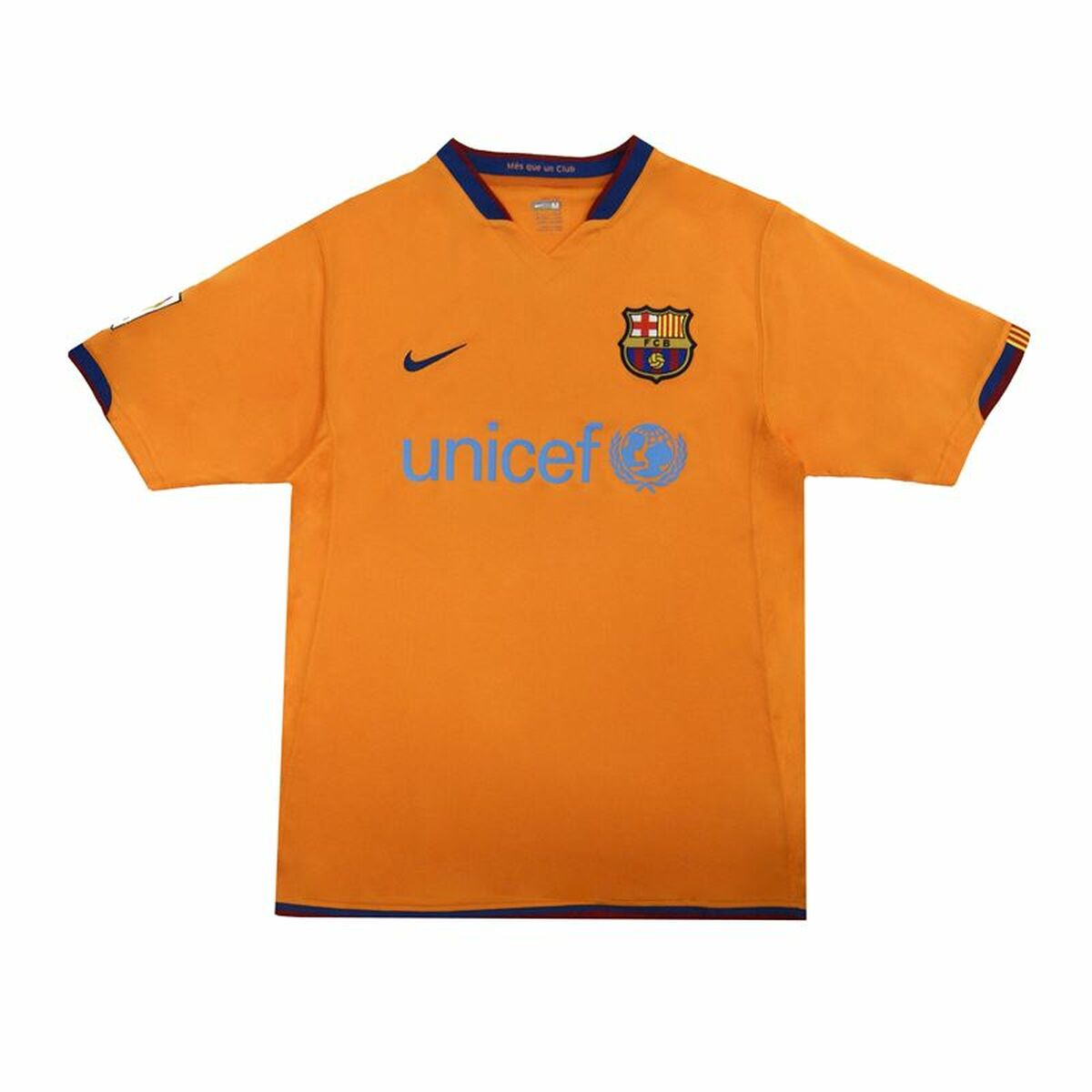 Nike Football Futbol Club Barcelona 07-08 Away (third Kit) Men's T-Shirt - Orange von Nike | BYAG.
