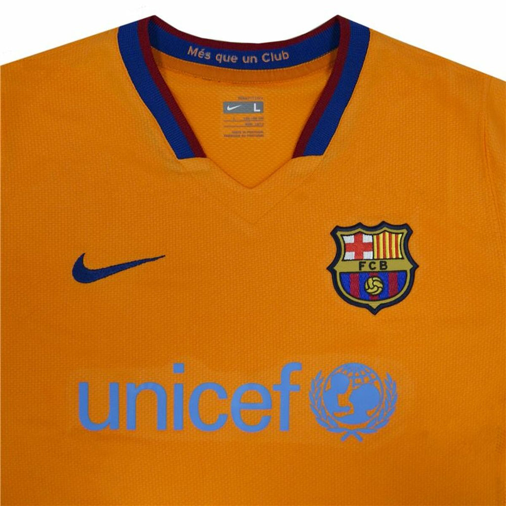 Nike Football Futbol Club Barcelona 07-08 Away (third Kit) Boys' T-Shirt - Orange von Nike | BYAG.