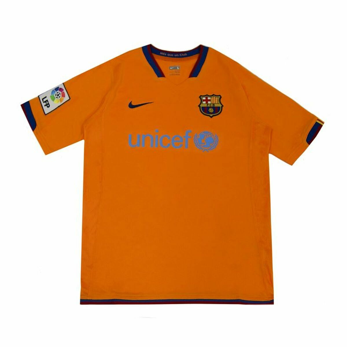 Nike Football Futbol Club Barcelona 07-08 Away (third Kit) Boys' T-Shirt - Orange von Nike | BYAG.