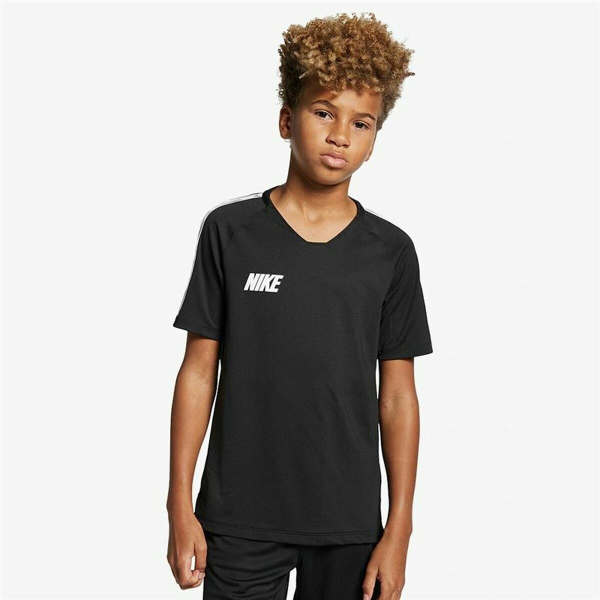 Nike Breathe Dri-FIT Squad Boys' T-Shirt - Black von Nike | BYAG.
