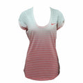 Nike SS Dip Dye Burnout Unisex T-Shirt - Red, White von Nike | BYAG.