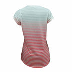 Nike SS Dip Dye Burnout Unisex T-Shirt - Red, White von Nike | BYAG.