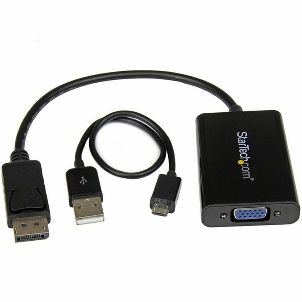 Startech DisplayPort to SVGA adapter DP2VGAA Schwarz – Produktansicht 1