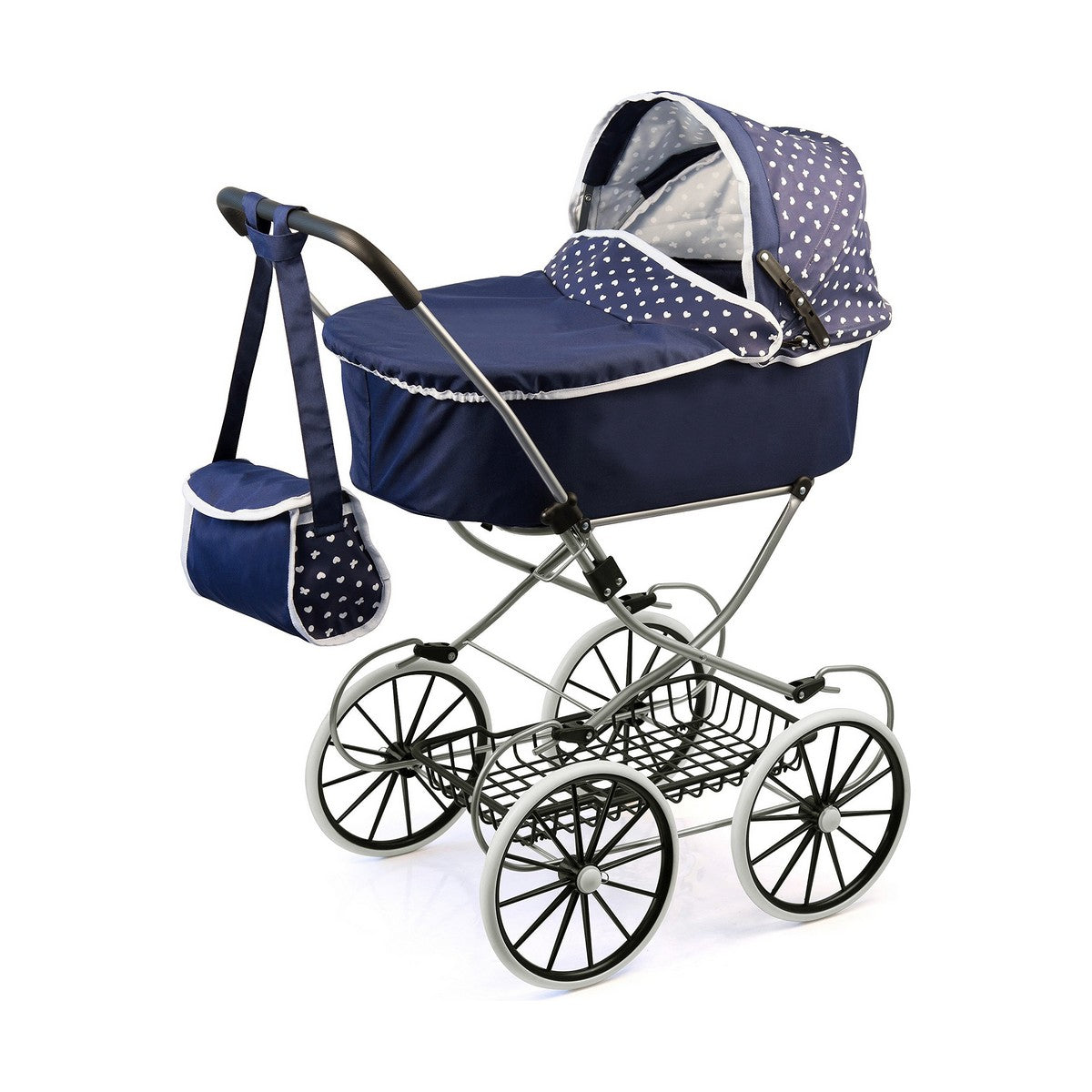 Reig Puppenwagen Classic Deluxe Blau – Produktansicht 1