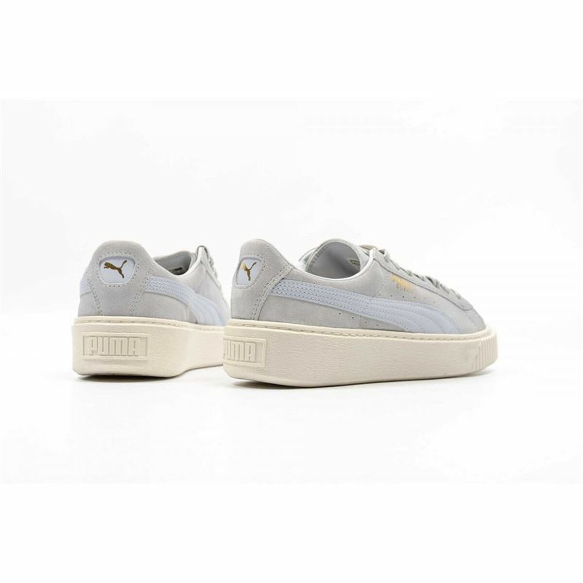 Sports Trainers for Women Puma Suede Platform Light grey