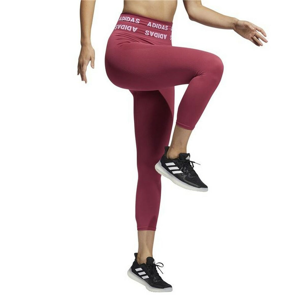 Adidas Aeroknit High-rise Women's Leggings - Red von Adidas | BYAG.