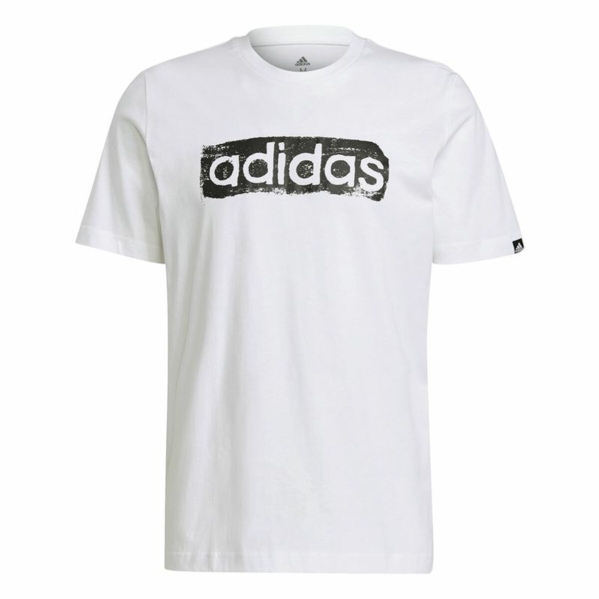 Adidas Brushstroke Logo Men's T-Shirt - White von Adidas | BYAG.