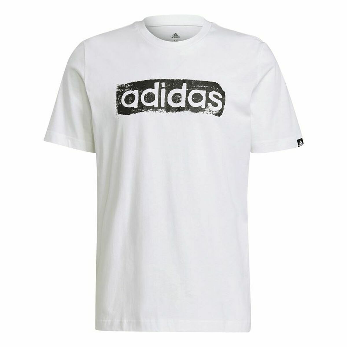 Adidas Brushstroke Logo Men's T-Shirt - White von Adidas | BYAG.