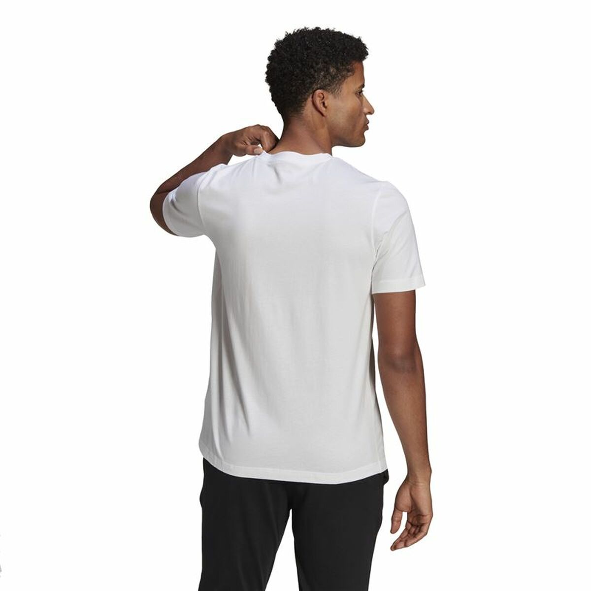 Adidas Brushstroke Logo Men's T-Shirt - White von Adidas | BYAG.