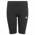 Adidas Essentials 3 Stripes Girls' Leggings - Black von Adidas | BYAG.