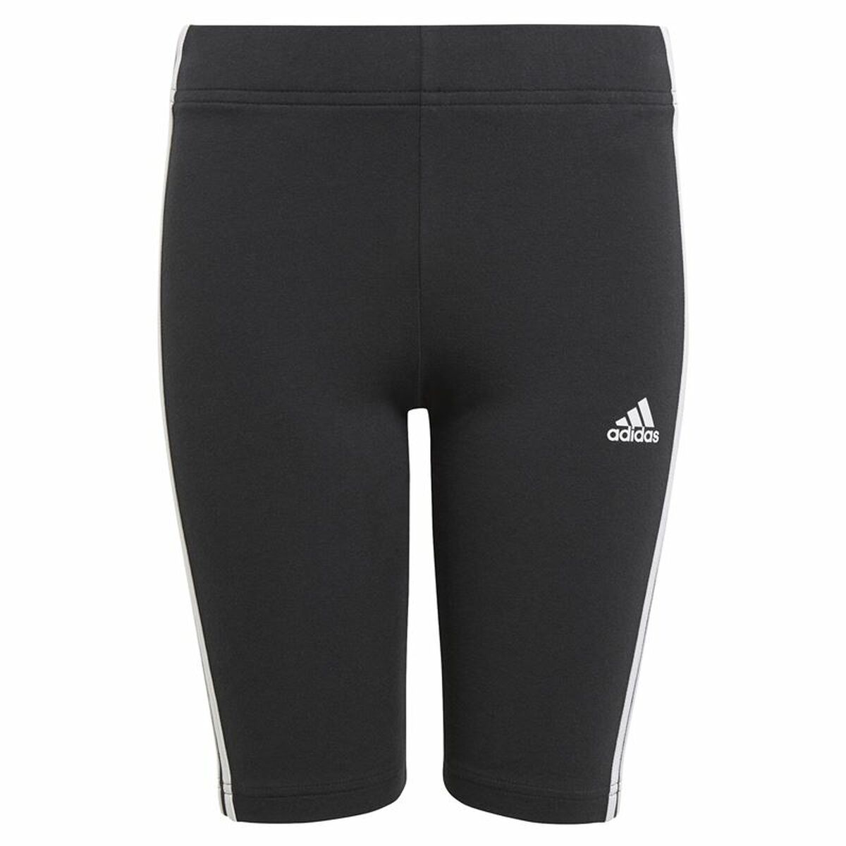 Adidas Essentials 3 Stripes Girls' Leggings - Black von Adidas | BYAG.