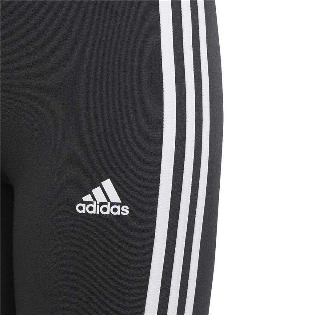 Adidas Essentials 3 Stripes Girls' Leggings - Black von Adidas | BYAG.