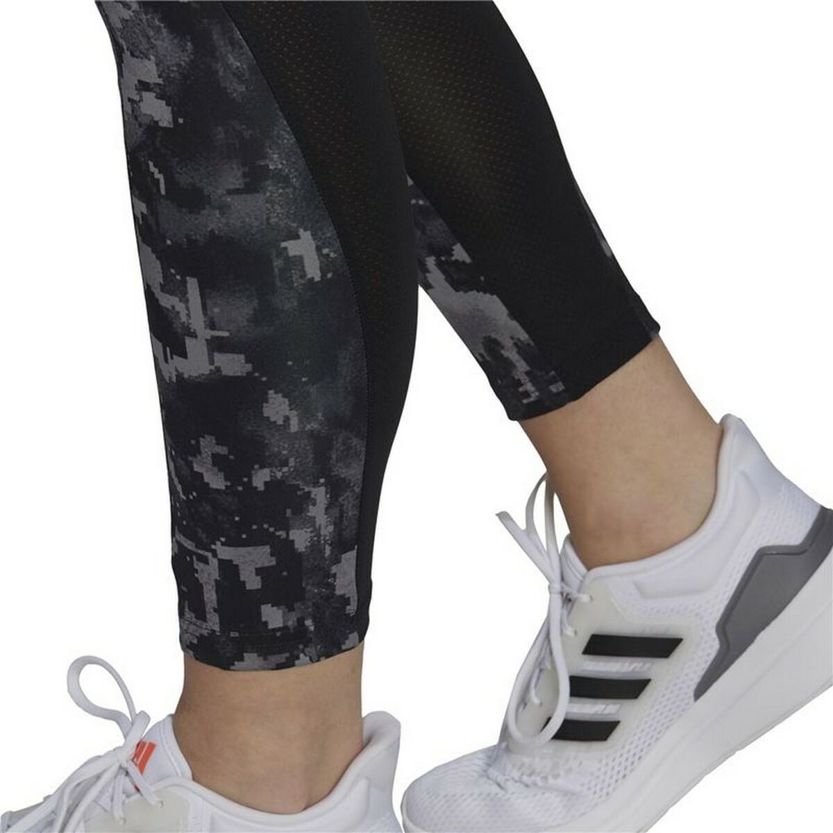 Adidas D2M Print High-rise Women's Leggings - Black von Adidas | BYAG.