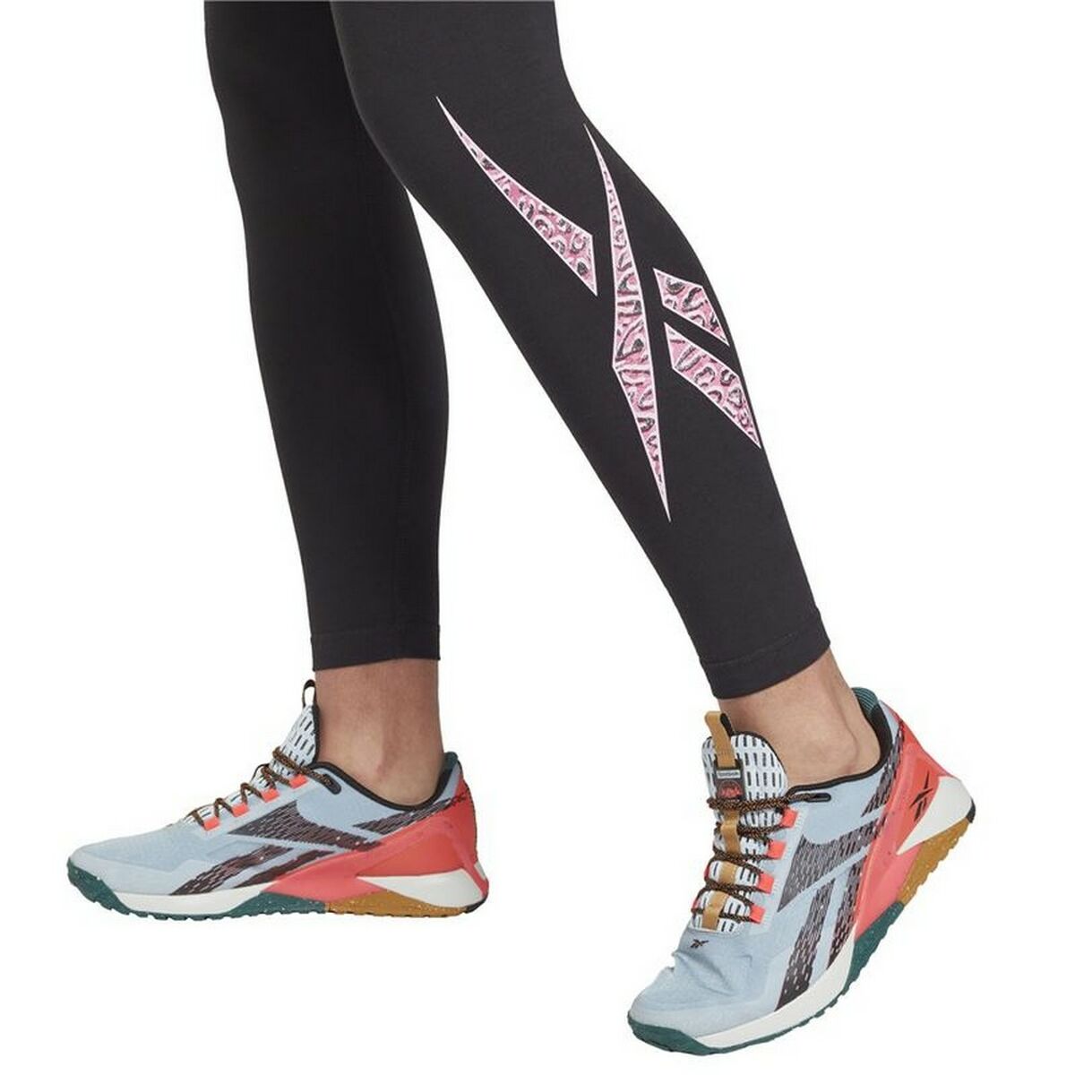Reebok Sportleggings Damen Moder Safari Schwarz – Produktansicht 9