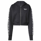 Reebok Damen Sportjacke Tape Pack Full Zip Schwarz – Produktansicht 2