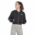 Reebok Damen Sportjacke Tape Pack Full Zip Schwarz – Produktansicht 14