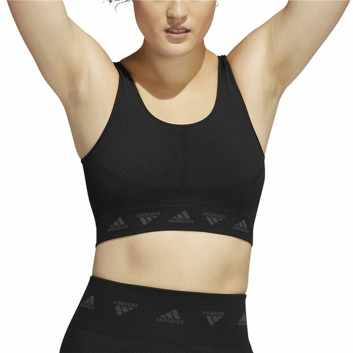Adidas Bra Aeroknit Women's Sports & Outdoors - Black von Adidas | BYAG.