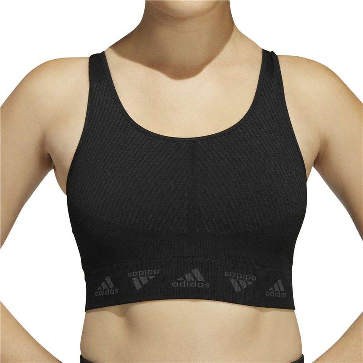Adidas Bra Aeroknit Women's Sports & Outdoors - Black von Adidas | BYAG.