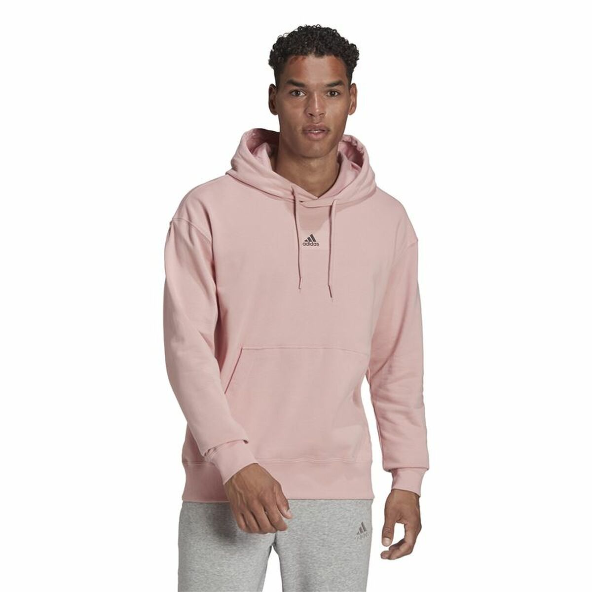 Adidas Essentials Men's Hoodie - Pink von Adidas | BYAG.