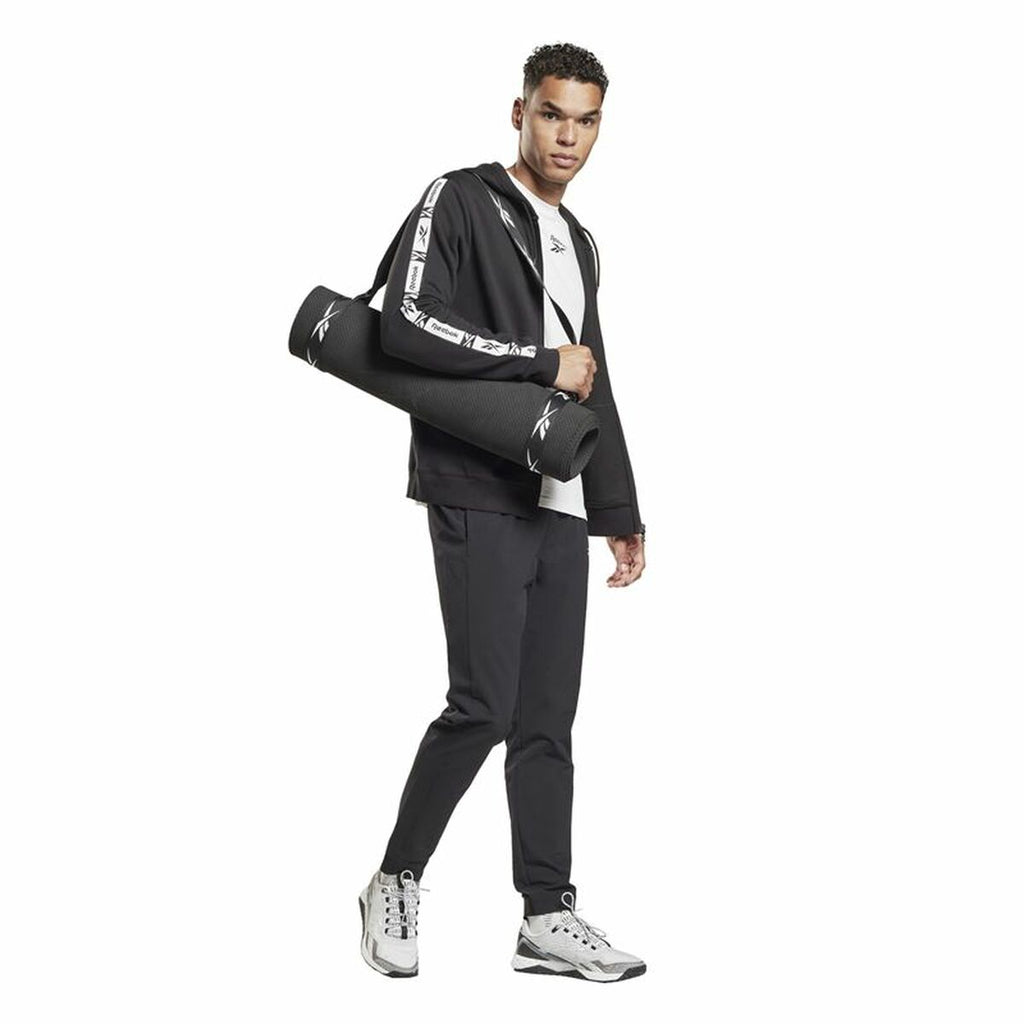 Reebok Herren Sportjacke Identity Tape FZ Schwarz – Produktansicht 5