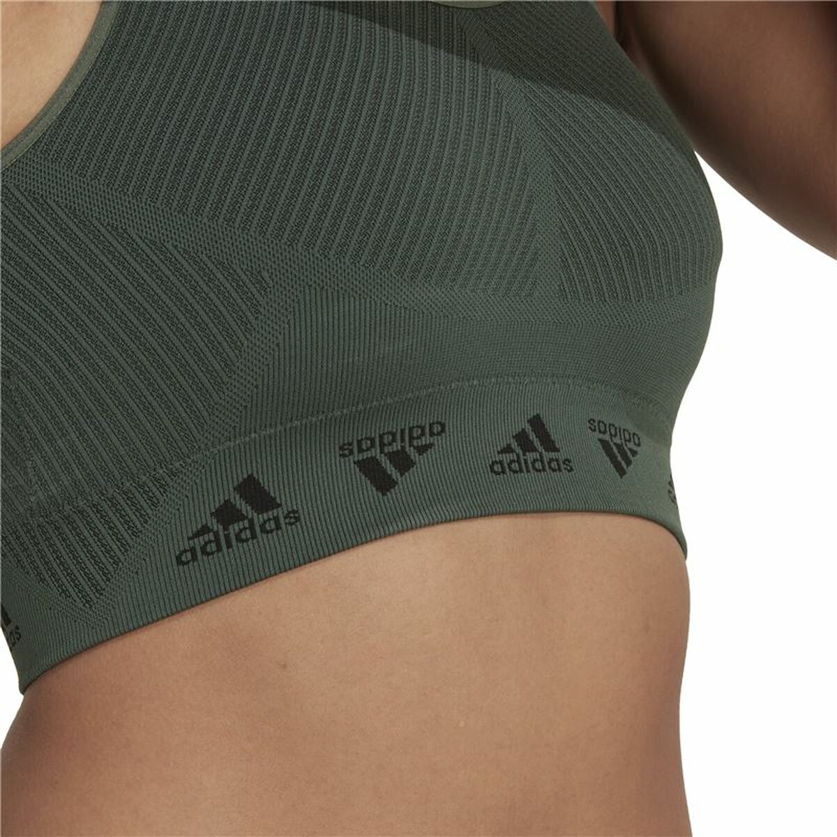Adidas Bra Aeroknit Women's Sports & Outdoors - Olive von Adidas | BYAG.