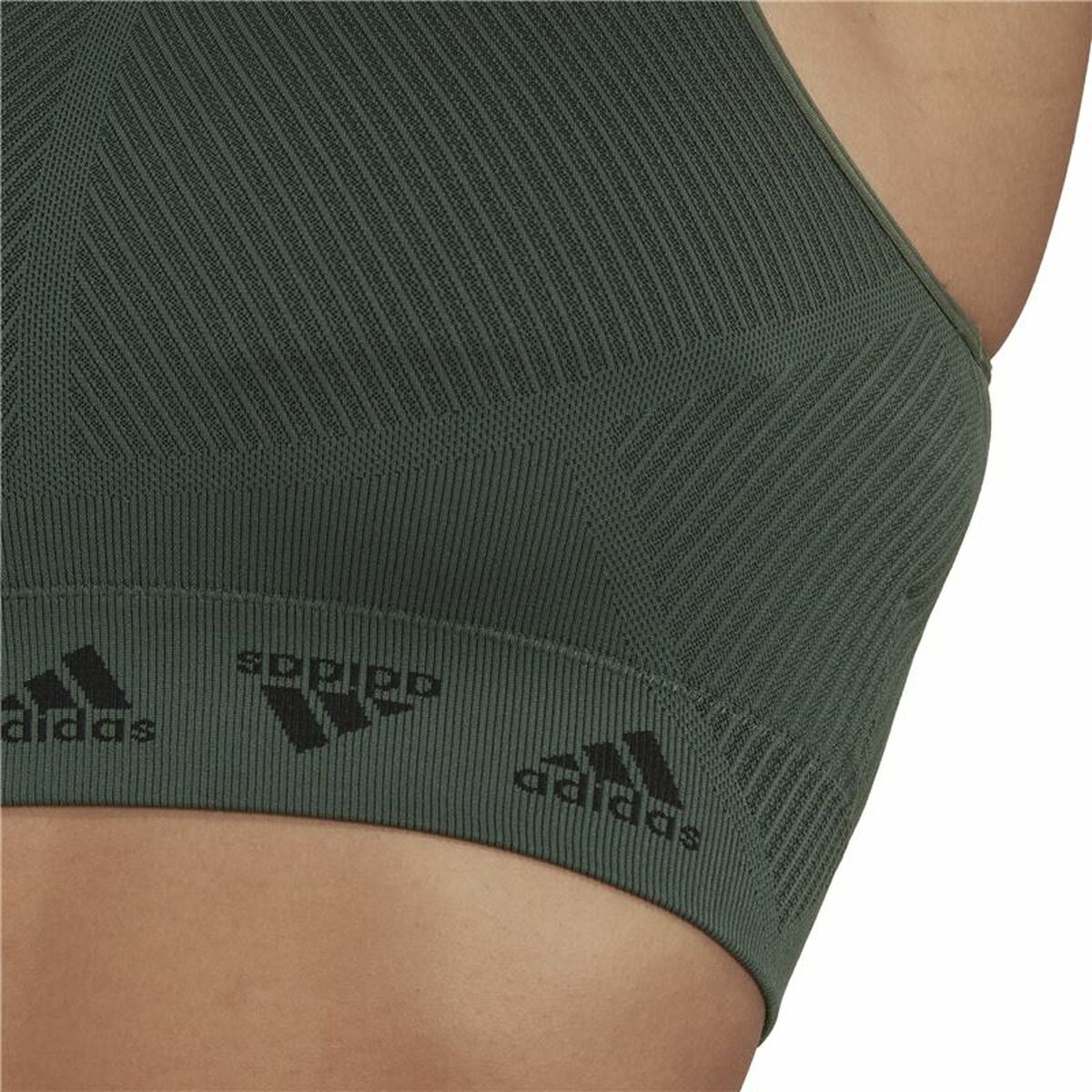 Adidas Bra Aeroknit Women's Sports & Outdoors - Olive von Adidas | BYAG.
