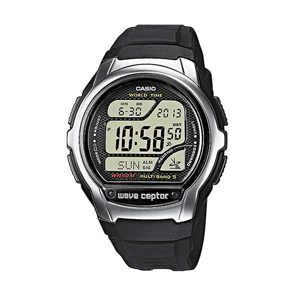 Men's Watch Casio WV-58E-1AVEF Black Grey (Ø 43 mm)