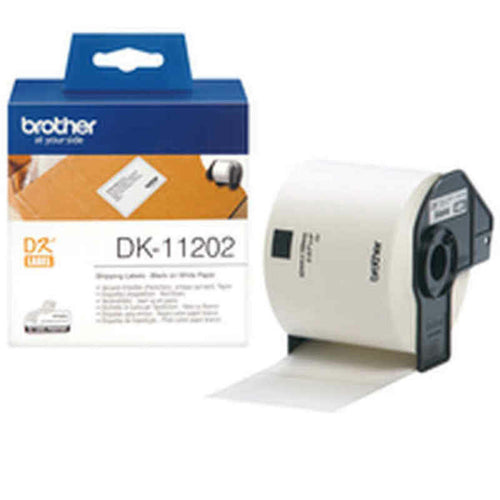 Brother Printer Labels DK11202 Weiß Schwarz
