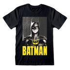 Batman Kurzarm-T-Shirt Keaton Batman Schwarz Unisex – Produktansicht 1