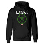 Marvel Unisex-Hoodie Distressed Logo Schwarz – Produktansicht 1