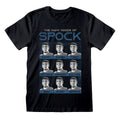 Star Trek Unisex Kurzarm-T-Shirt Many Mood aus Spock Schwarz – Produktansicht 1