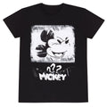 Mickey Mouse Unisex Kurzarm-T-Shirt Poster Style Schwarz – Produktansicht 1
