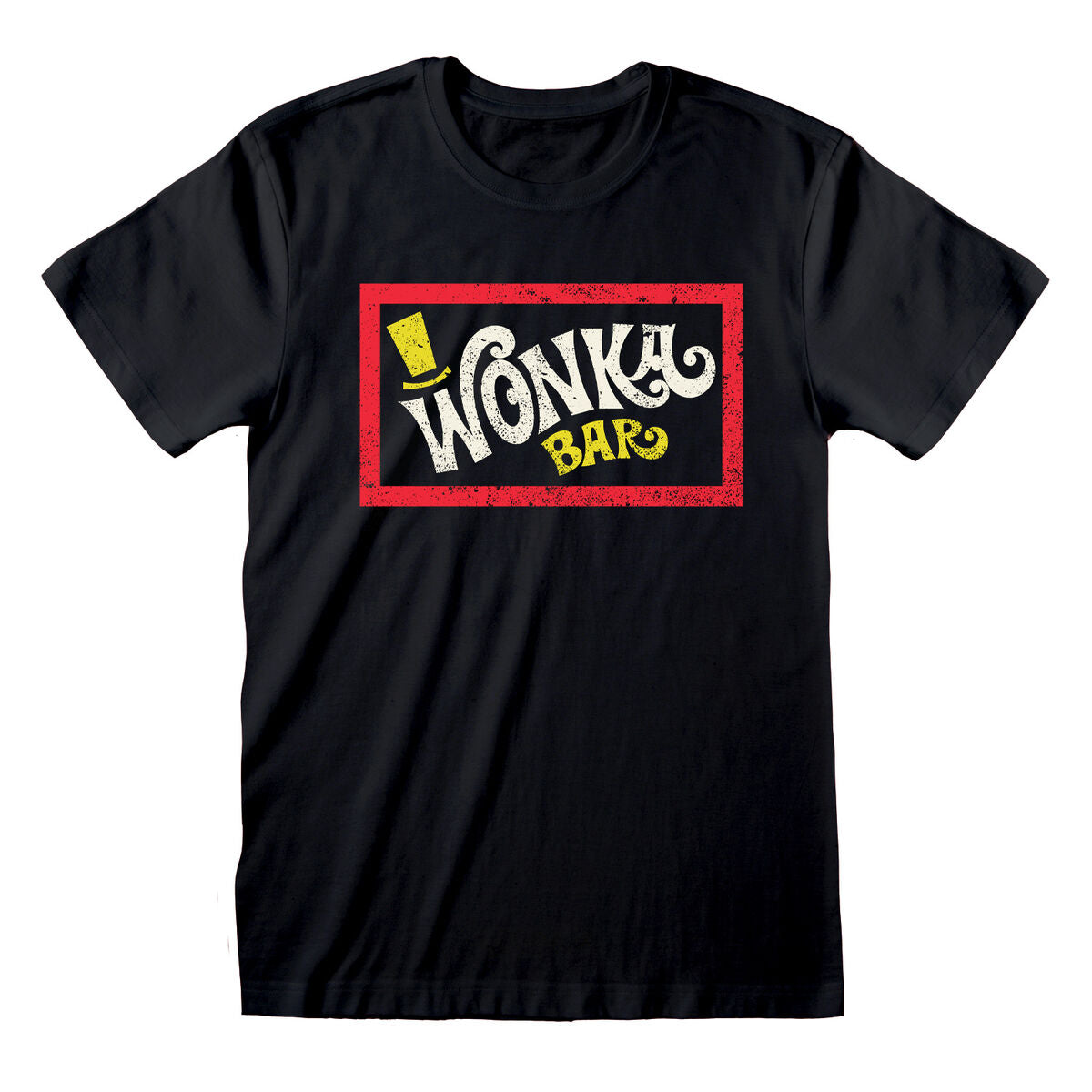 Willy Wonka Unisex Kurzarm-T-Shirt Bar Schwarz – Produktansicht 1